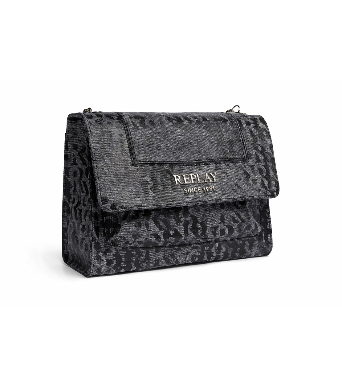 デニムプリント ミニショルダーバッグ 詳細画像 ウォッシュブラック 3